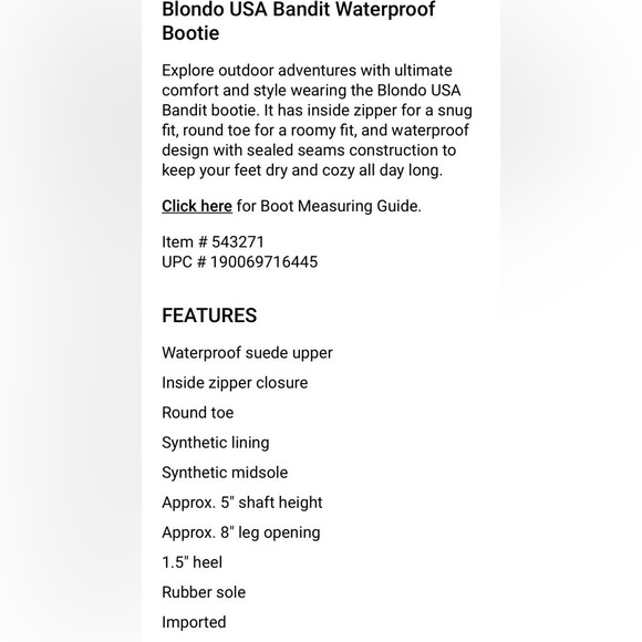 NIB Blondo Bandit Waterproof Suede Zip Up Ankle Bootie--RUNS VERY NARROW! - Picture 14 of 14